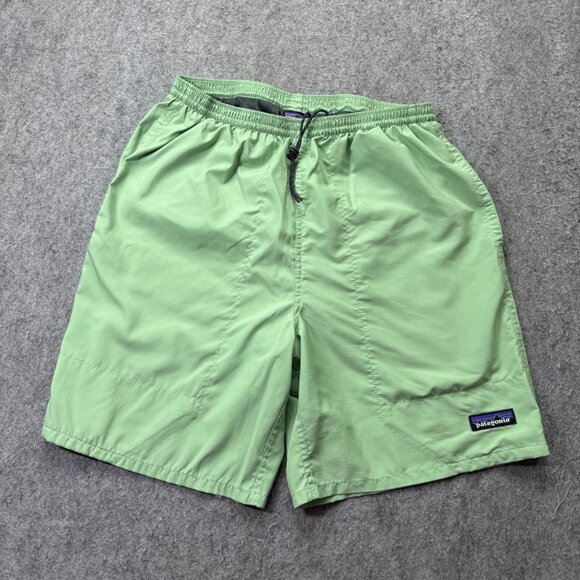 Patagonia Baggies Shorts Men M Green 7" Lined Hybrid Swim Hiking Performance - Picture 1 of 16